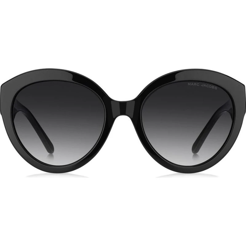 Marc Jacobs Lunettes de Soleil Oeil de Chat Noir et Verres Gris 56mm