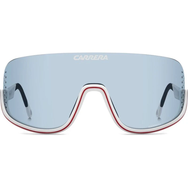 Carrera Eyedra Lunettes de Soleil Homme - Blanc et Bleu