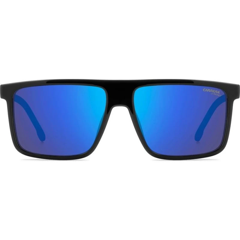 Carrera C Sport 14/S Lunettes de Soleil Homme Carrées Noires et Bleues