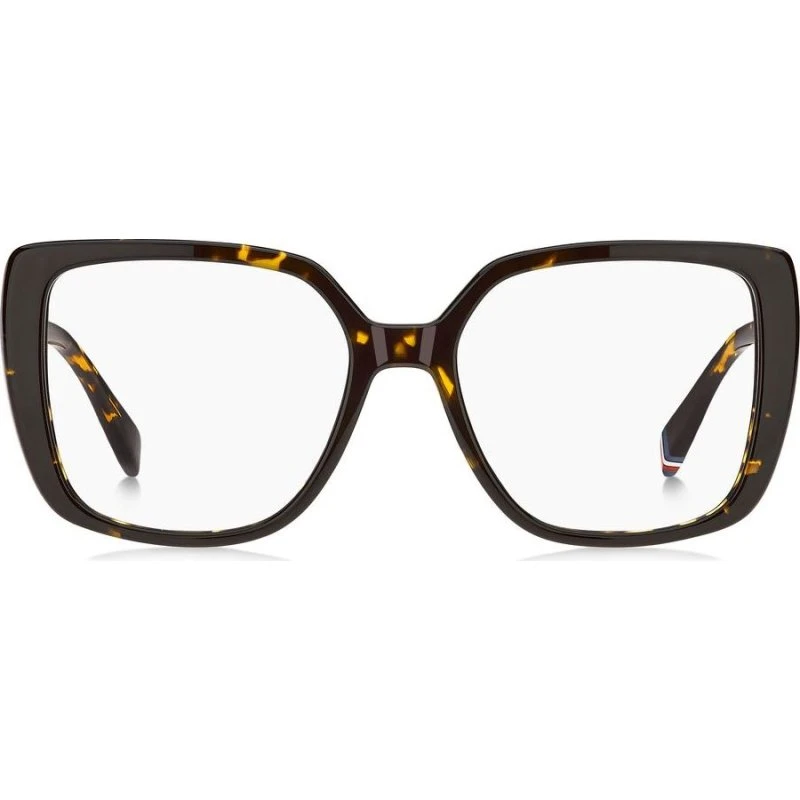 Tommy Hilfiger TH 2348 Lunettes de Vue Femme Papillon Havane