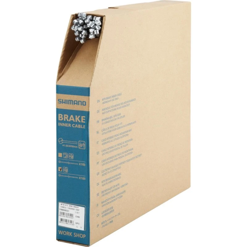 Shimano MTB Brake Cable 1,6mm 2,05m (100 pièces)
