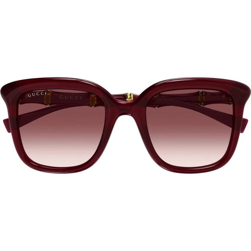 Gucci GG2058S Lunettes de Soleil Carrées Rouges pour Femme
