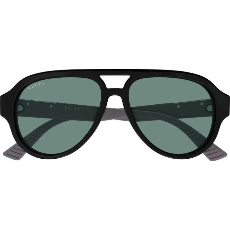 Gucci GG2088S Lunettes de Soleil Pilote Homme - Noir et Vert