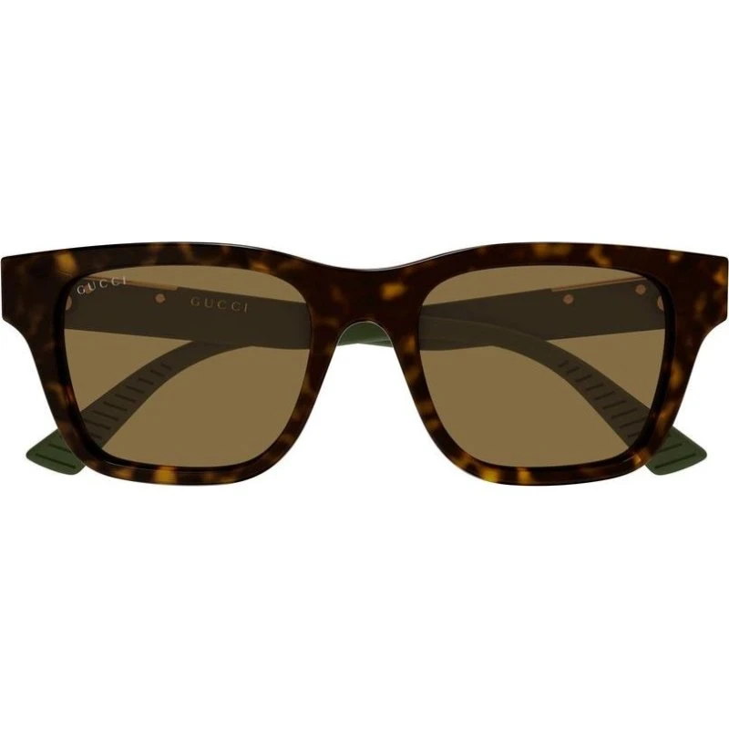 Gucci GG2089S Lunettes de Soleil Homme Carrées Havana Marron 52mm