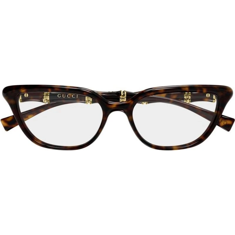 Gucci GG2060O Lunettes de Vue Femme Œil de Chat Havane