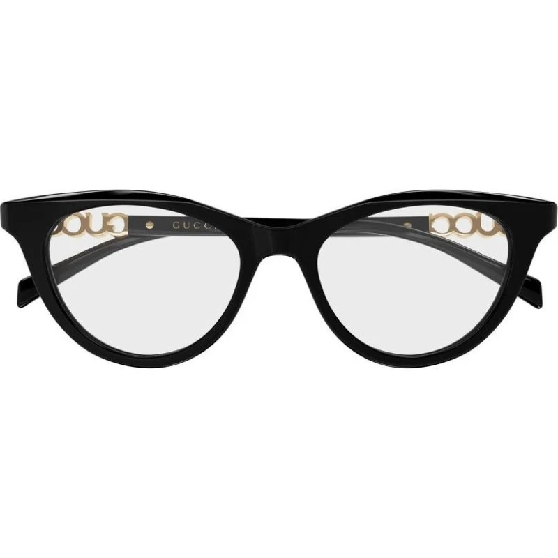 Gucci GG2034O Lunettes de Vue Femme Œil-de-Chat Noires