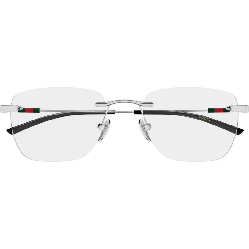 Gucci GG2099O Lunettes de Vue Homme Carrées Argentées