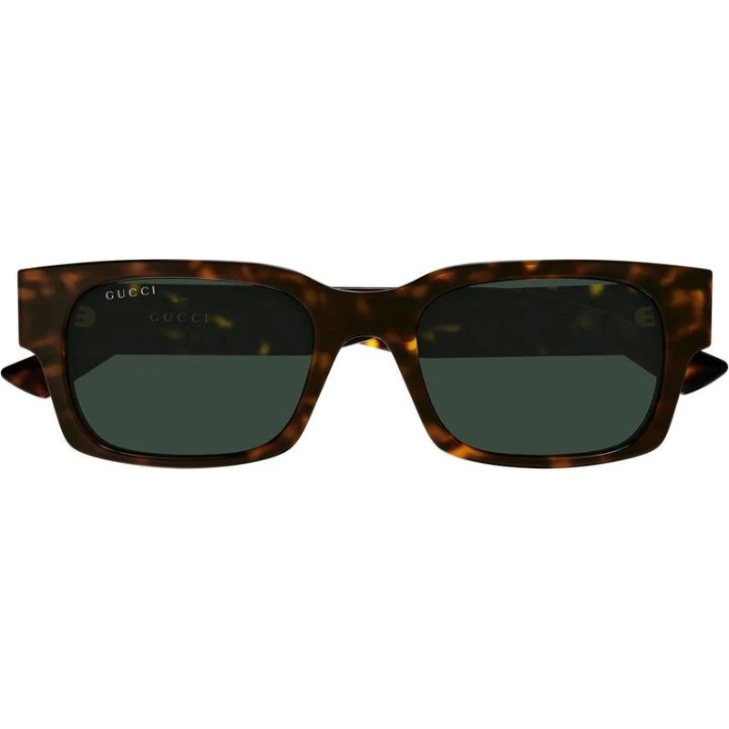 Gucci GG2084S-002 Lunettes de Soleil Homme - Havana et Verres Verts