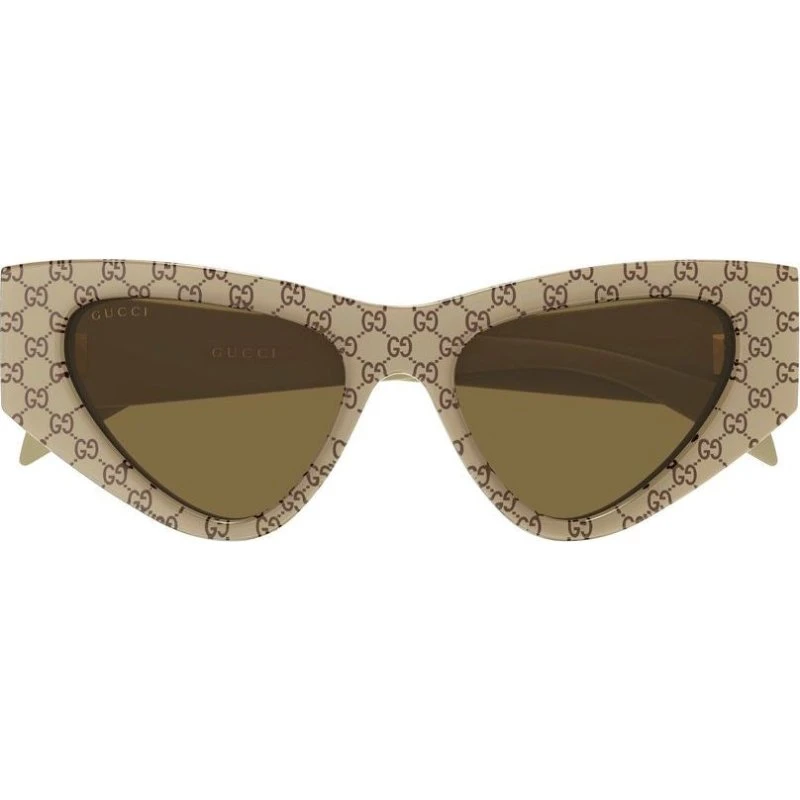 Gucci GG2019S Lunettes de Soleil Œil de Chat Marron 53mm