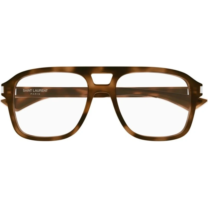 Saint Laurent SL 881 OPT Lunettes de Vue Homme Carrées Havana