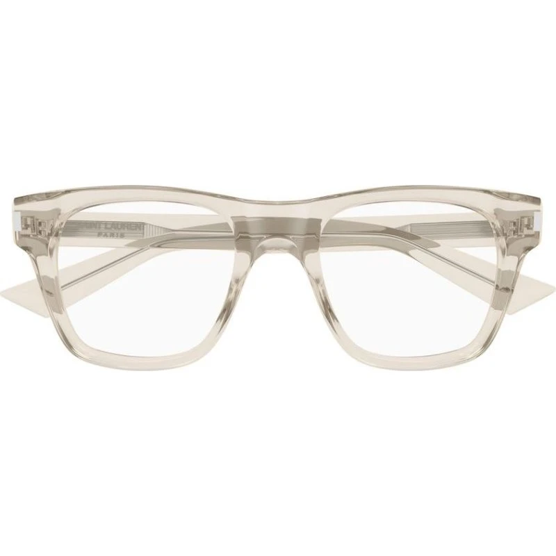 Saint Laurent SL 875 OPT Lunettes de Vue Homme Carrées Marron/Beige