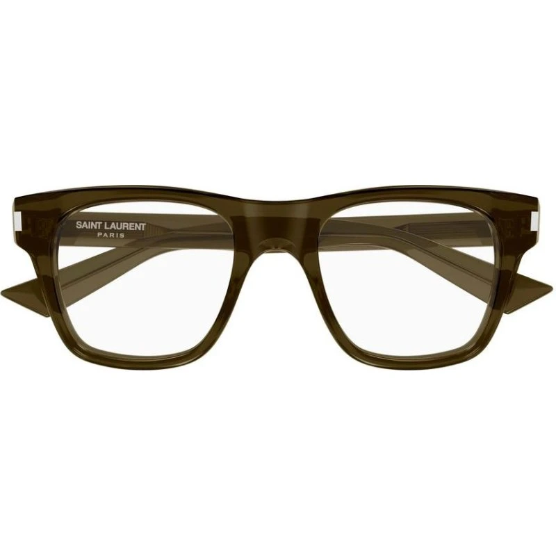 Saint Laurent SL 875 Opt Lunettes de Vue Homme Marron Carrées