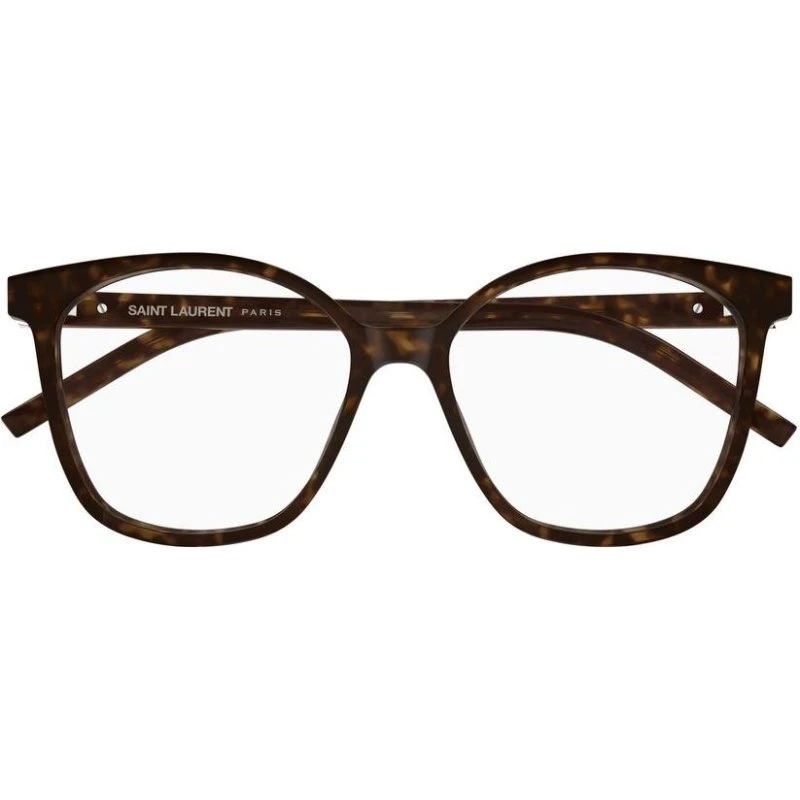 Saint Laurent SL M162 : Lunettes de vue rondes en acétate Havana