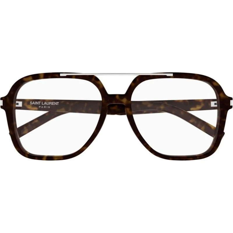 Saint Laurent SL 545 OPT Lunettes de Vue Femme Carrées Havane