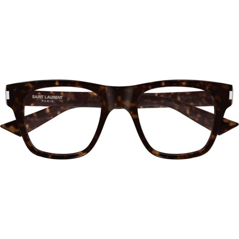 Saint Laurent SL 875 OPT Lunettes de Vue Homme Carrées Havane