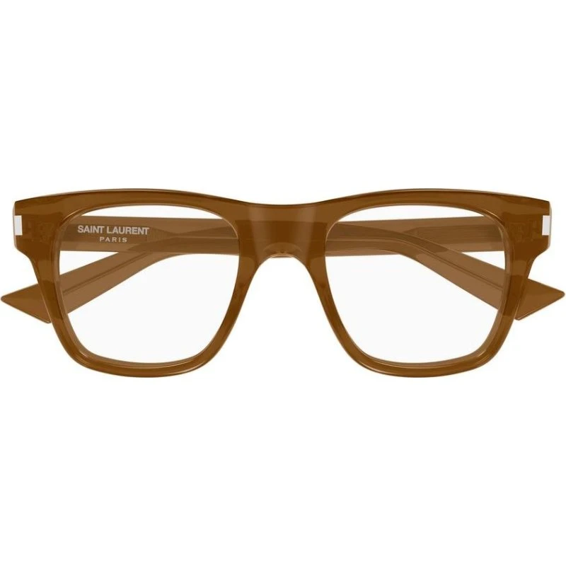 Saint Laurent SL 875 OPT Lunettes de Vue Homme Marron Carrées