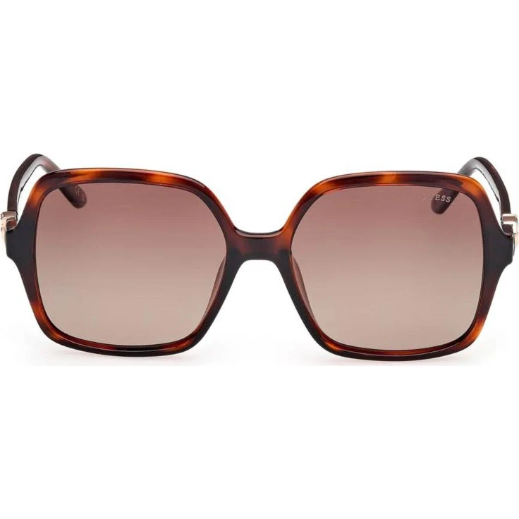 Guess GU00190 Lunettes de Soleil Carrées Marron Polarisées Femme