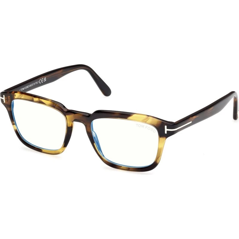 Tom Ford FT6032-B Lunettes de Vue Carrées Havane 52mm