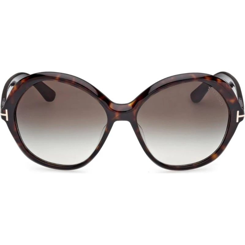 Tom Ford Annabelle-02 FT1282 Lunettes de Soleil Rondes Havana