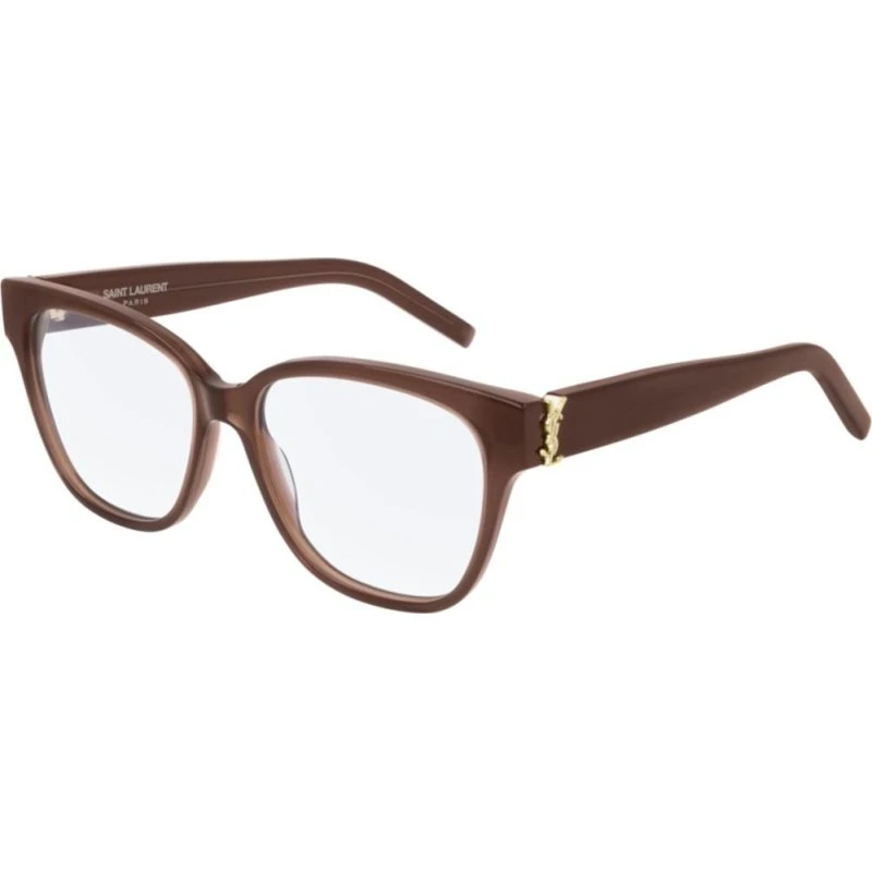Saint Laurent SL M33 Lunettes de Vue Carrées Marron Femme