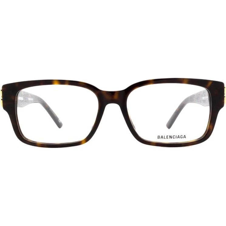 Balenciaga BB0105O Lunettes de Vue Géométriques Havane
