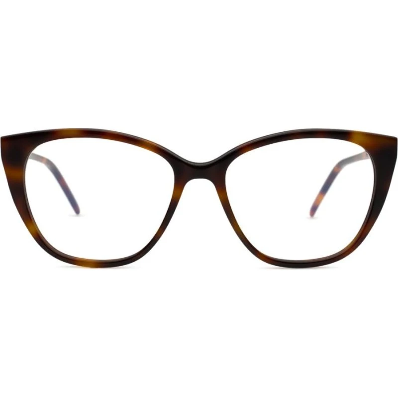 Saint Laurent SL M72 : Lunettes de vue œil de chat en acétate Havane