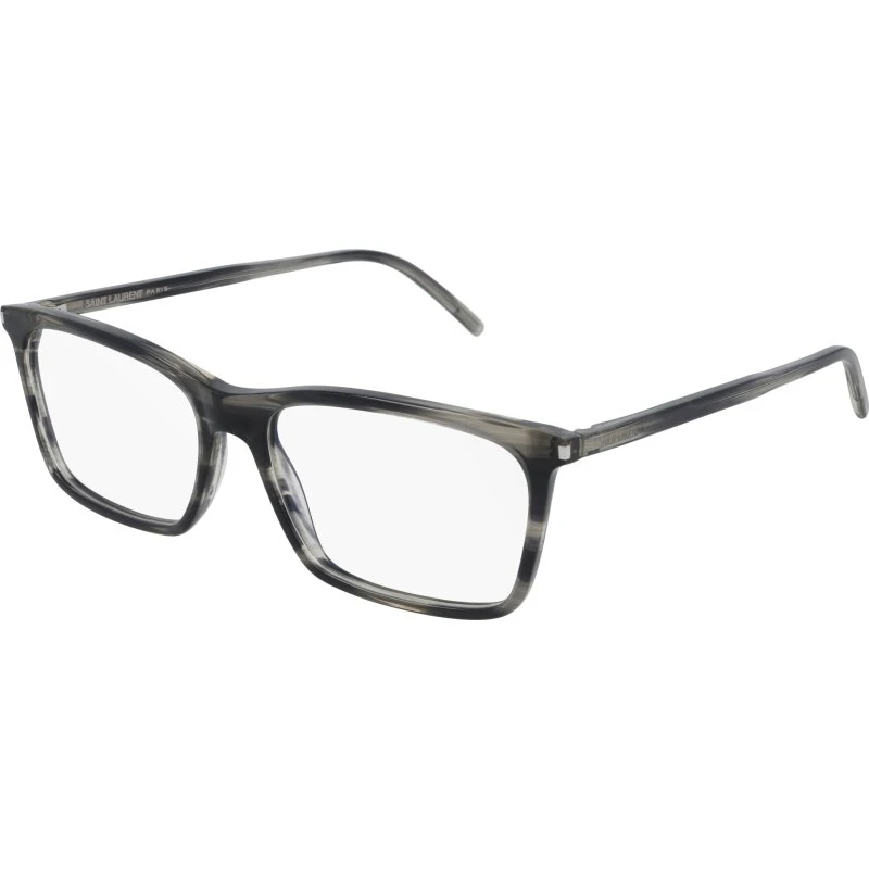 Saint Laurent SL 296 011 Lunettes de Vue Carrées en Acétate Gris