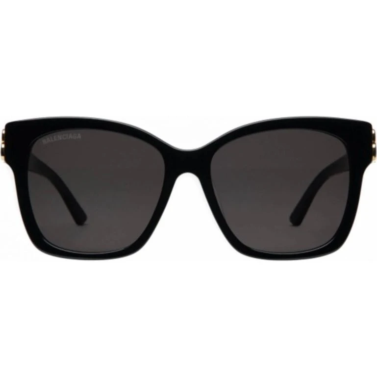 Balenciaga BB0132S Lunettes de Soleil Œil de Chat Noires et Grises
