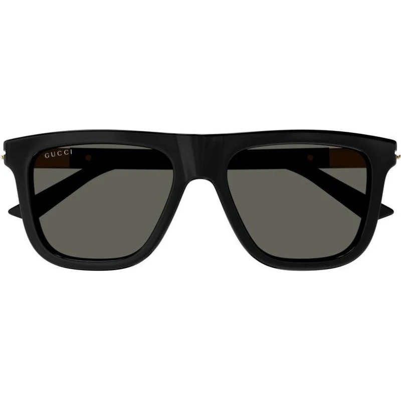Gucci GG1502S Lunettes de Soleil Homme Carrées Noires et Grises