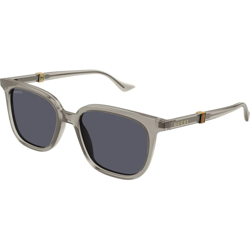 Gucci Homme Lunettes de Soleil GG1493S 003 Carrées Marron et Gris
