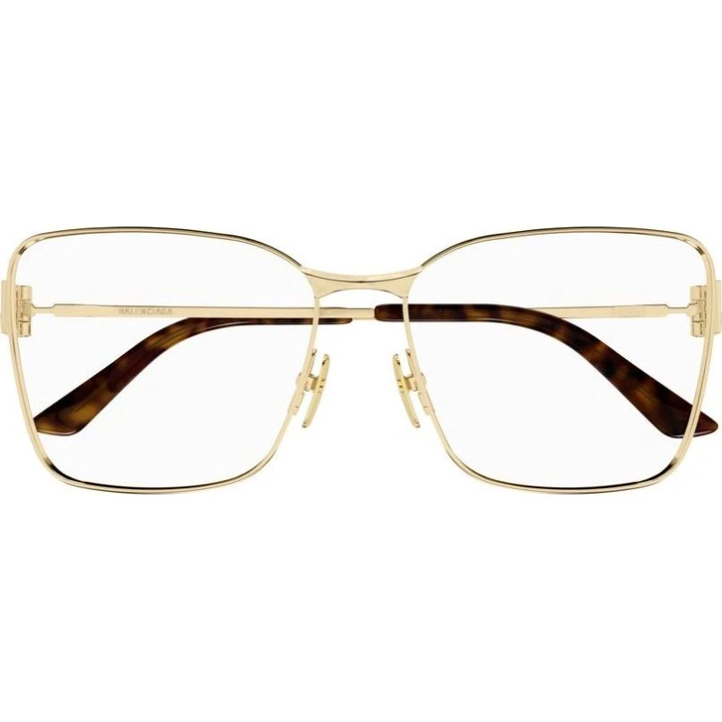 Balenciaga BB0339O Lunettes de Vue Papillon Dorées pour Femme