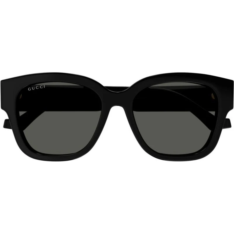 Gucci GG1550SK Lunettes de Soleil Carrées Noires et Grises