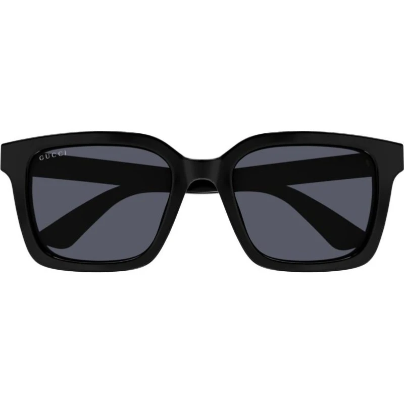 Gucci GG1582SK Lunettes de Soleil Carrées Homme Noir/Gris 54mm