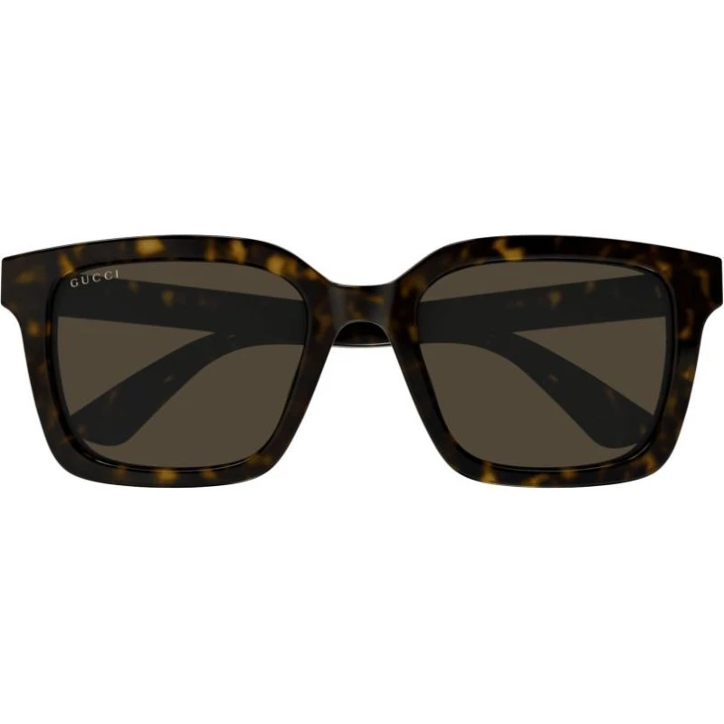 Gucci GG1582SK Lunettes de Soleil Homme Carrées Havane Marron