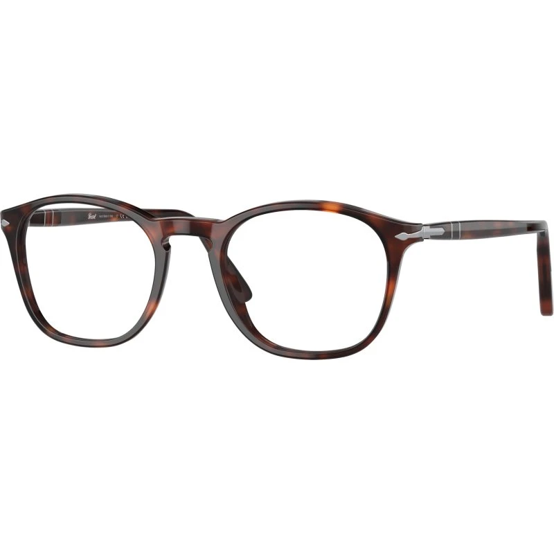 Persol PO 3007VM Lunettes de Vue Homme Géométriques Havane