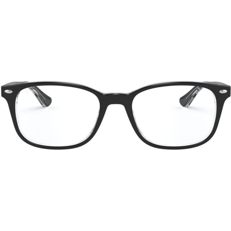 Ray-Ban RX 5375 Lunettes de Vue Carrées en Acétate Noir