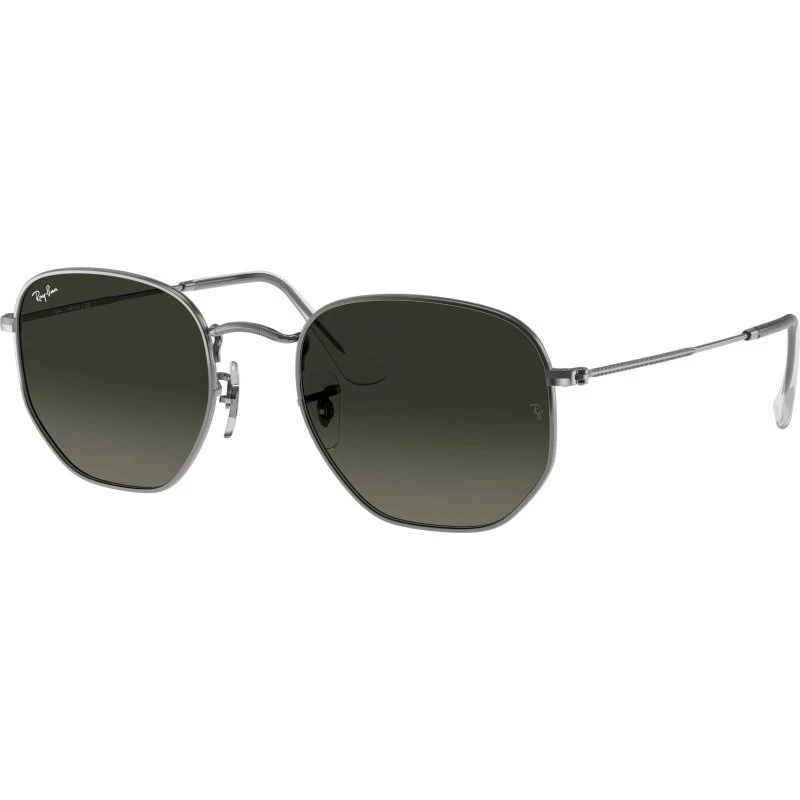 Ray-Ban RB3548N Hexagonal Lunettes de Soleil Métal Gris