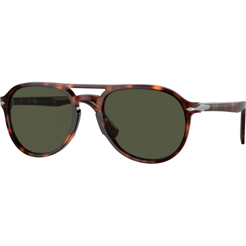 Persol Officina Po 3235s Lunettes de Soleil Pilote Havana Vert