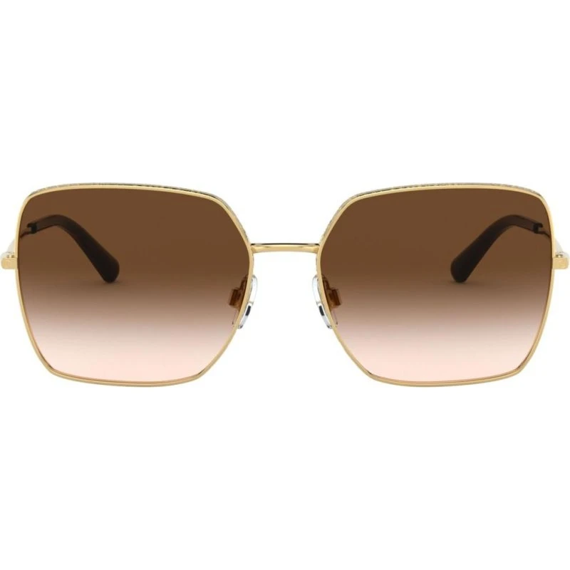 Dolce & Gabbana DG 2242 Lunettes de Soleil Géométriques Dorées