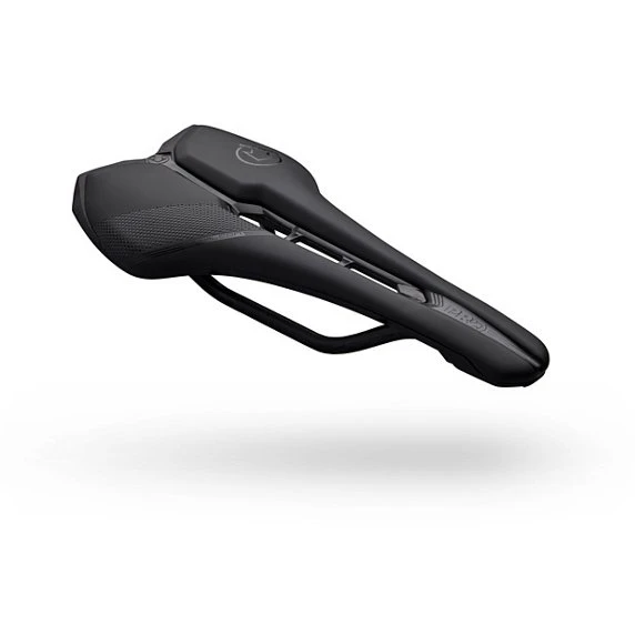 PRO Selle Falcon 132/142 mm Rails Acier/Carbone Noir