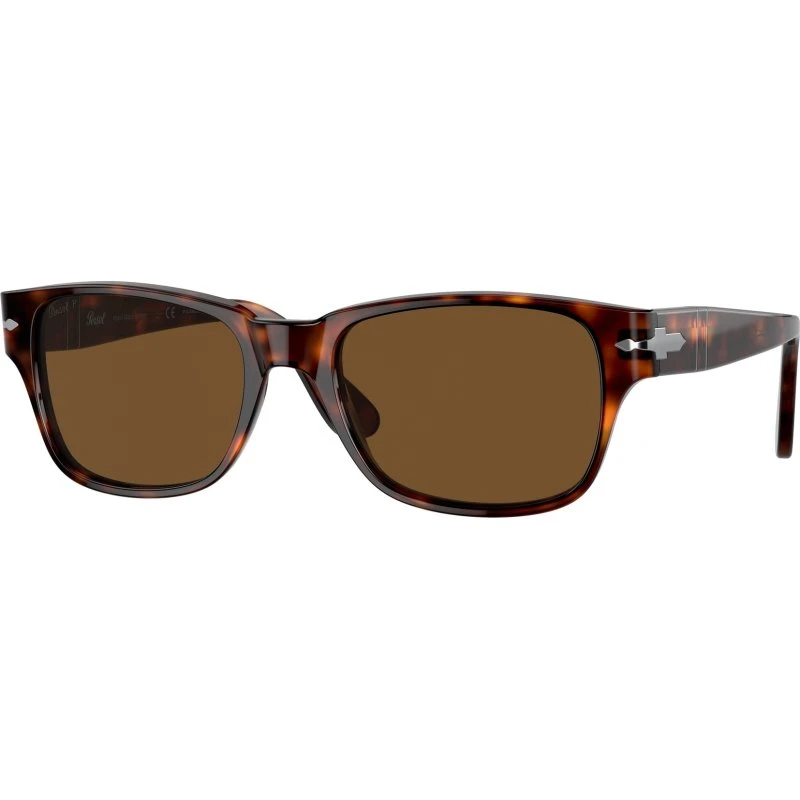 Persol PO3288S Lunettes de Soleil Homme Carrées Polarisées Marron