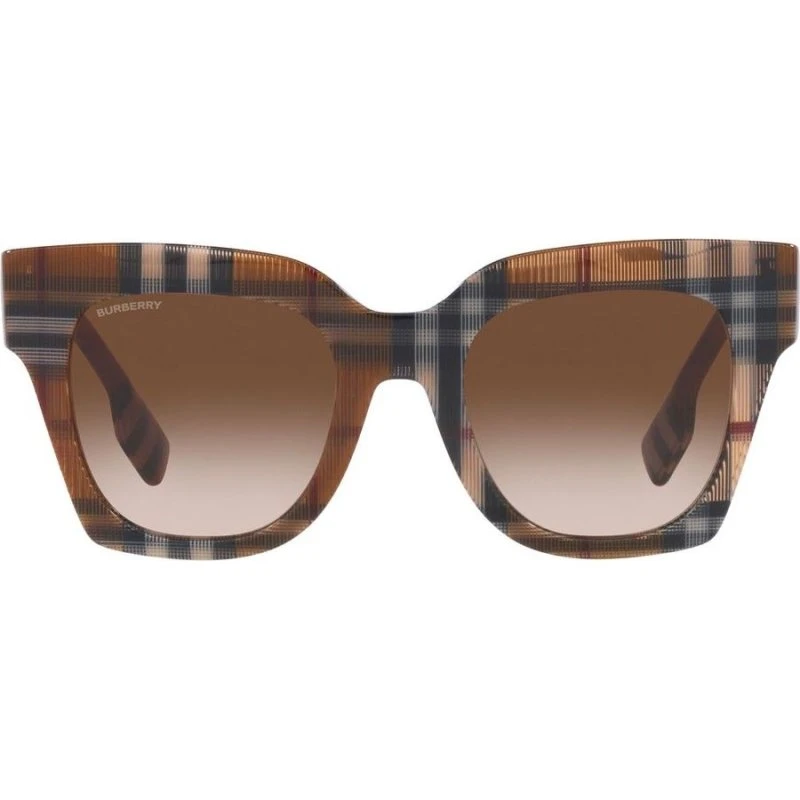 Burberry Kitty Be 4364 : Lunettes de Soleil Papillon Marron pour Femme