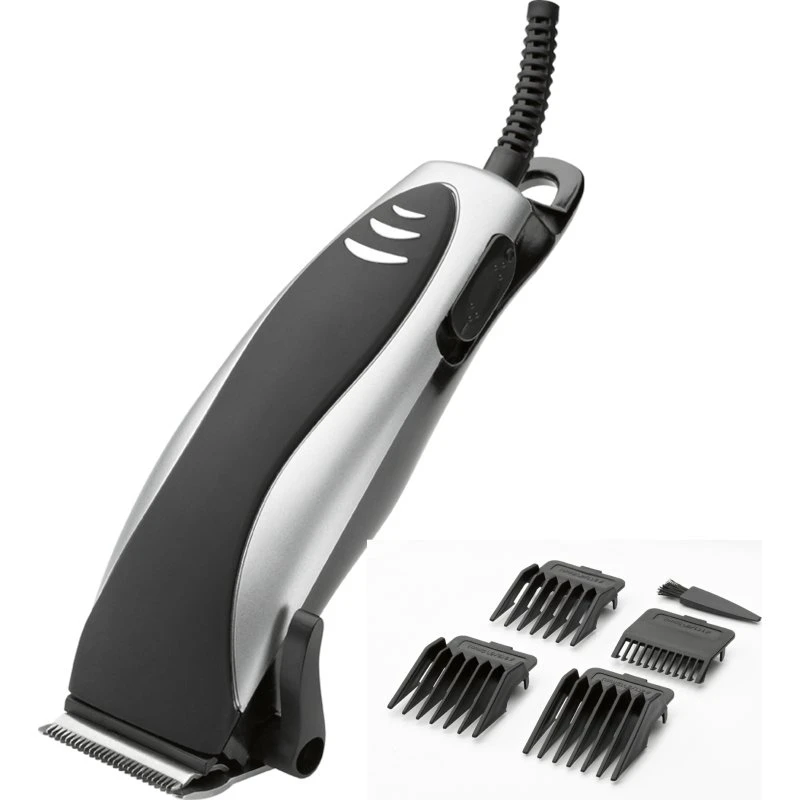 Clatronic HSM3430 Tondeuse à cheveux grise avec 4 peignes