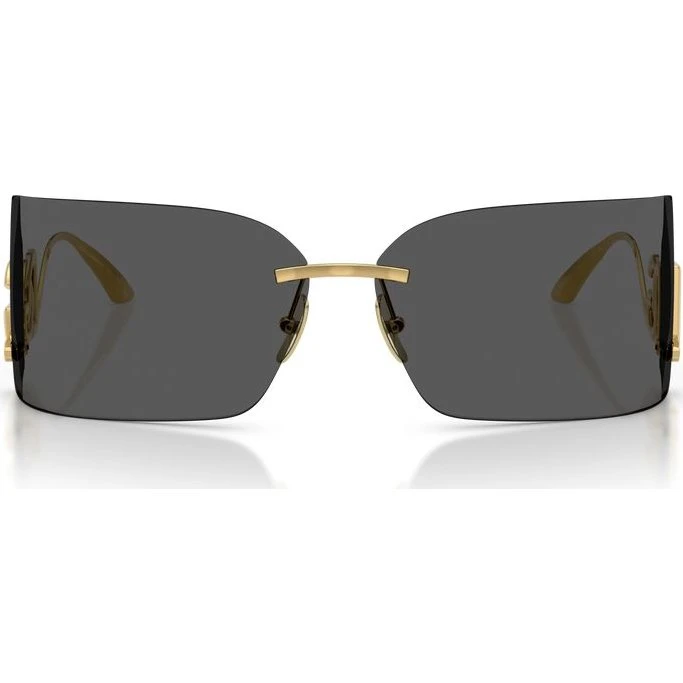 Dolce & Gabbana DG 2319 Lunettes de Soleil Carrées Dorées et Grises