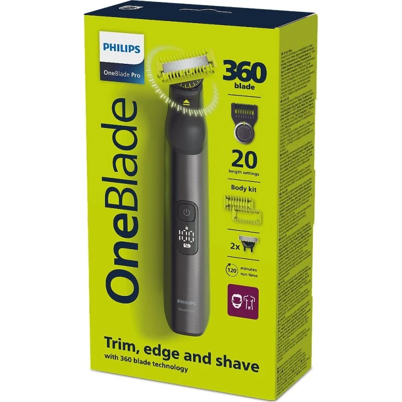 Philips OneBlade Pro 360 QP6552/15 - Tondeuse Visage & Corps