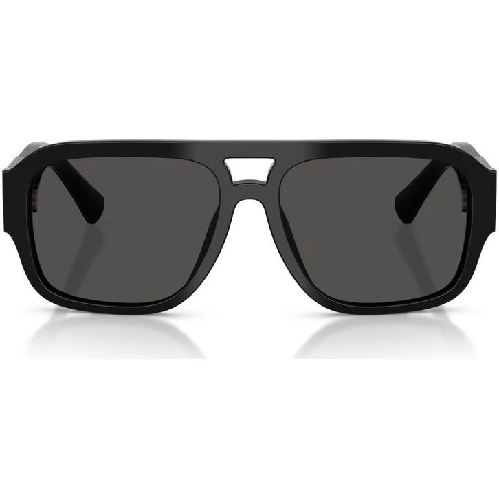 Dolce & Gabbana DG 4506 Lunettes de Soleil Homme Carrées Noires