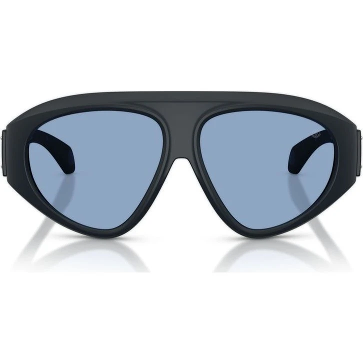 Moncler Zyra ME8014U Lunettes de Soleil Géométriques Bleues Unisexe