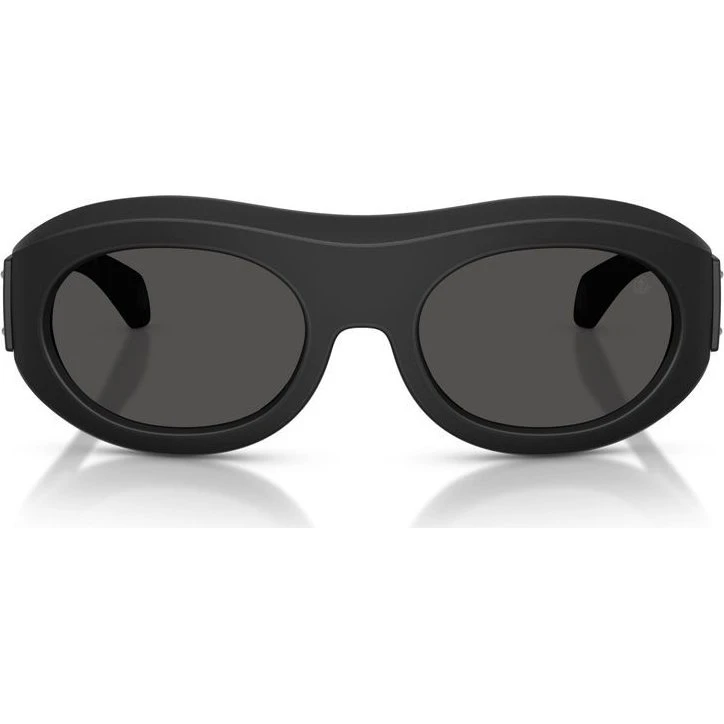 Moncler Ramillon ME8015U Lunettes de Soleil Ovales Noires et Grises