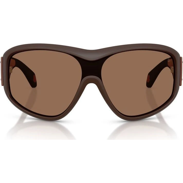 Moncler Thyra ME8016U Lunettes de Soleil Rondes Marron Unisexe