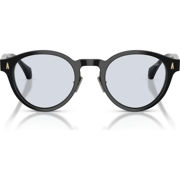 Moncler Ember ME6017D Lunettes de Soleil Rondes Noires et Bleues